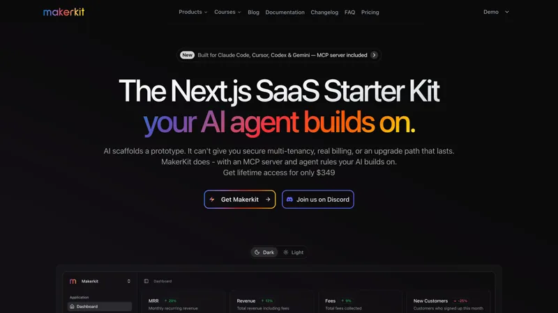 A screenshot of MakerKit